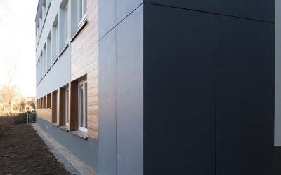 Nexmar Elewacje: Deska Shera i Płyty Włóknocementowe Cembrit Patina –  Ostrołęka i Zakończenie Prac